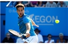 EASTBOURNE, ENGLAND - JUNE 21:  Feliciano Lopez of Spain in action during the Men's Final between Richard Gasquet of France and Feliciano Lopez of Spain at the Aegon International at Devonshire Park on June 21, 2014 in Eastbourne, England.  (Photo by Ben Hoskins/Getty Images)